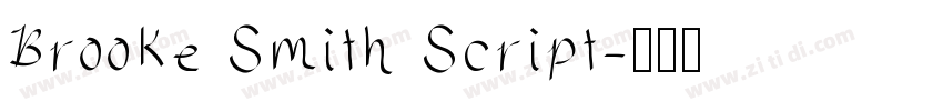 Brooke Smith Script字体转换